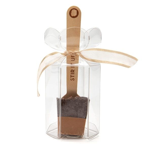 Presentaskar av plast med blomtopp 4,9x4,9x7,6cm (25 st) [FS354]