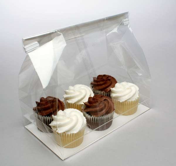 Cupcakepåsar för sex miniatyrer 17,8x10,5x22,9cm (100 st) [CBG7]