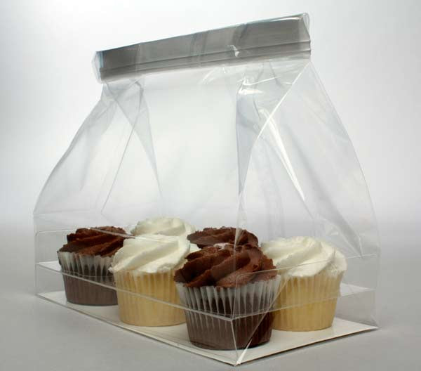 Cupcakepåsar för sex miniatyrer 17,8x10,5x22,9cm (100 st) [CBG7]