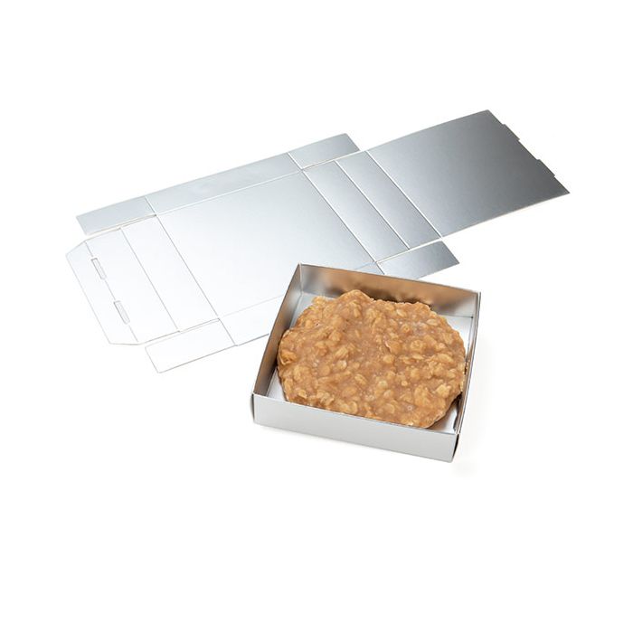 Silver Kraft presentaskar botten 10,5x2,5x10,8cm (25 st) [MS99]