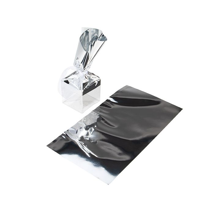 Folietopper Metallic Silver 12,7x22,9 cm (25 st) [MT1S]