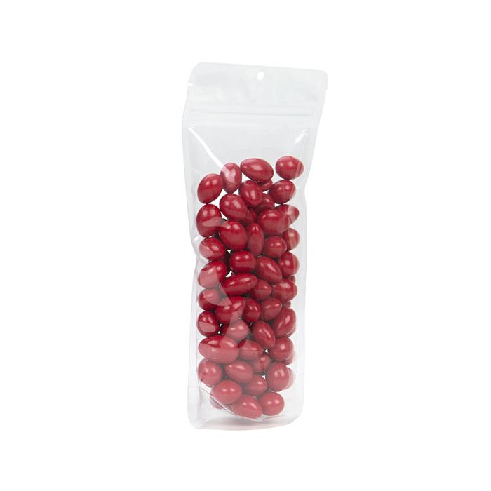 Klart Stå upp påsar 11 x 6 x 24 cm med upphängningshål (100 st) [ZBGCC1N]