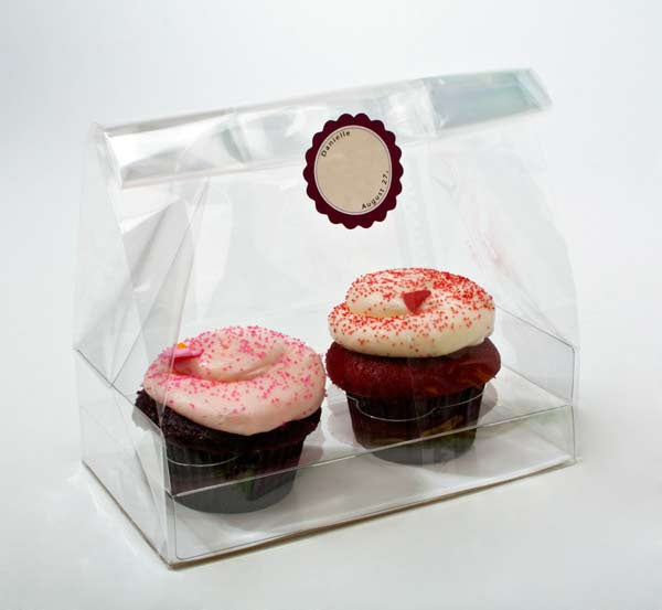 Cupcakepåsar för dubblering med pappersbotten 17,8x10,2x22,9cm (100 st) [CBG5]