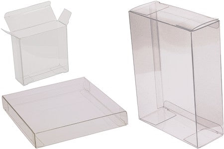 Plastlådor 16,2x1,6x16cm Kristallklart (25 st) [FB80]