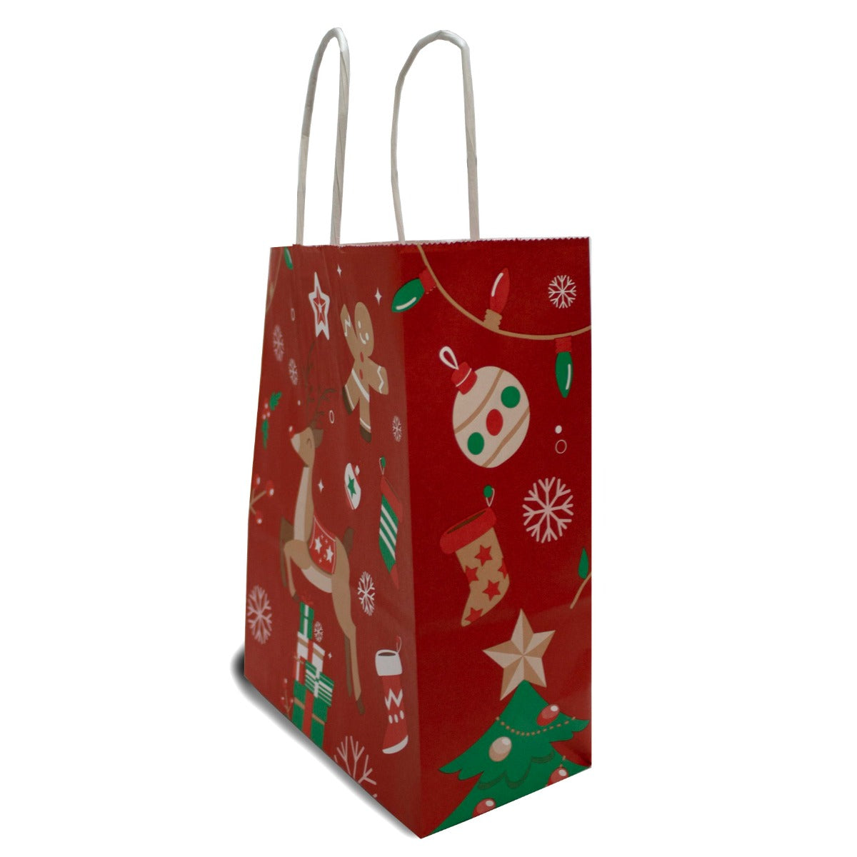 Papperskassar Julen 18+8x22cm Kraft 90 grams (50 st) [PAM1822RXmas]