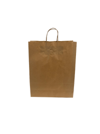 Paper Carrier Bags Brown 32x12x41cm Kraft 100 grams with twisted handles