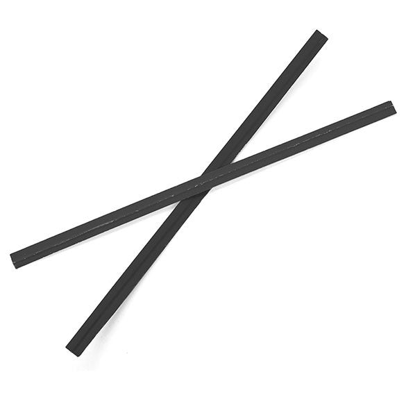 Säcktråd remsor 10,2x0,4cm Papper Svart (1000 st) [TT4BK]