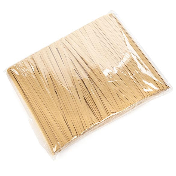 Säcktråd remsor 10,2x0,4cm Kraft Papper (1000 st) [TT4KR]