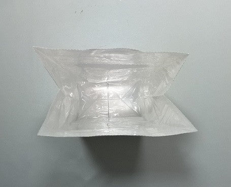 Cellofanpåsar med botten Kraft Vit 10,5x6,5x33cm 80 g/m² och utrustad med 30my OPP Folie Fönster | 1kg (100 st) [PAB1013]