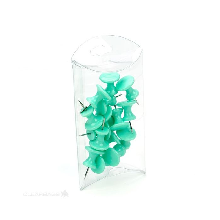 Presentask planoval 6,4x2,2x10,2cm med tillvalshänghål (25 st) [PB100]