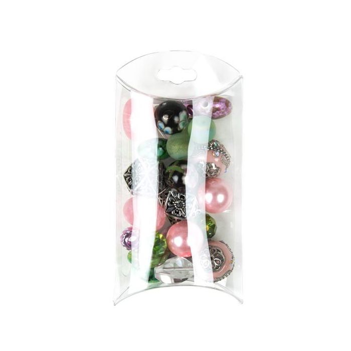 Presentask planoval 6,4x2,2x10,2cm med tillvalshänghål (25 st) [PB100]