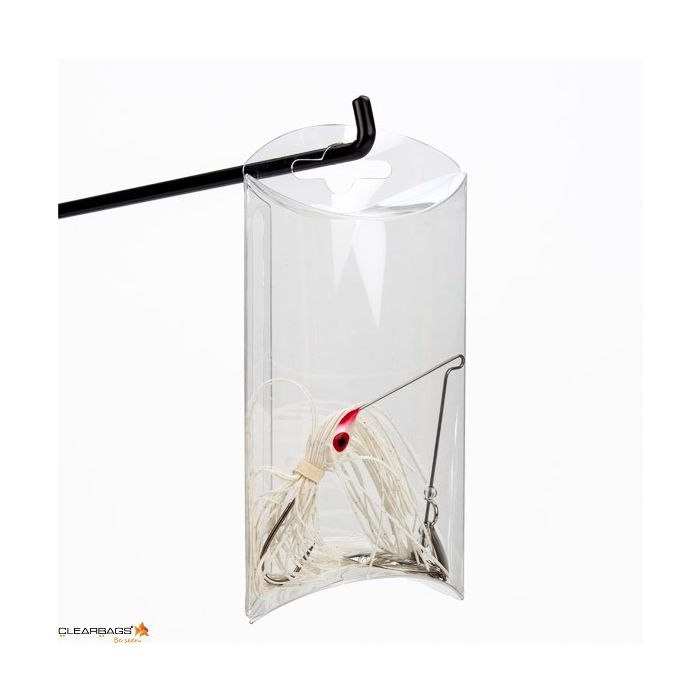 Presentask planoval 7,6x2,5x12,7cm med tillvalshänghål (25 st) [PB76]