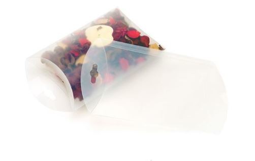 Presentask planoval Frost 12,7x3,8x19,1cm med tillvalshänghål (25 st) [PBF108]