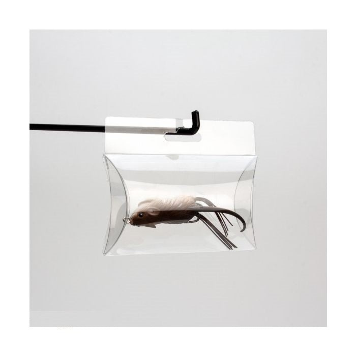 Presentask planoval 10x3x15cm med tillvalshänghål (25 st) [PBSH77]