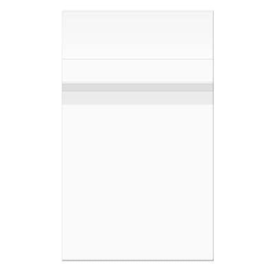 Plastpåsar 22,2x28,3cm Premium Transparent med Tejpremsa (100 st) [PR811S]