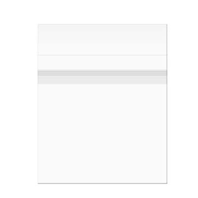 Plastpåsar 22,2x28,3cm Premium Transparent med Tejpremsa (100 st) [PR811S]