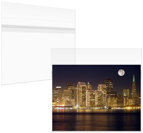 Plastpåsar 53x70,8cm Transparent med Tejpremsa (100 st) [B2027XPC]