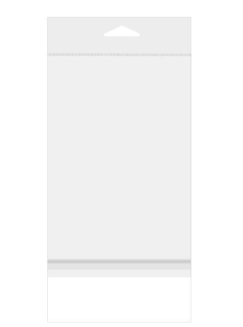 Cellofanpåsar med Eurohål 16,5x24,1cm Transparent med Tejpremsa (100 st) [HB6H9HPC]