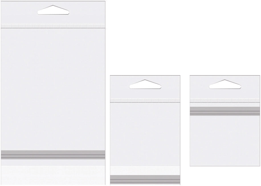 Cellofanpåsar med Eurohål 31,1x30,8cm Transparent med Tejpremsa (100 st) [HB1212PC]