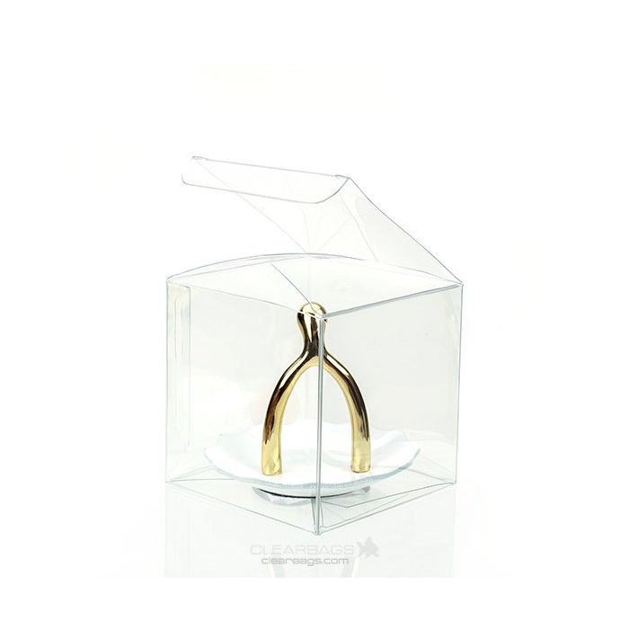 Plastlådor 7,6x7,6x7,6cm Kristallklart med automatisk Botten (25 st) [PLB58]