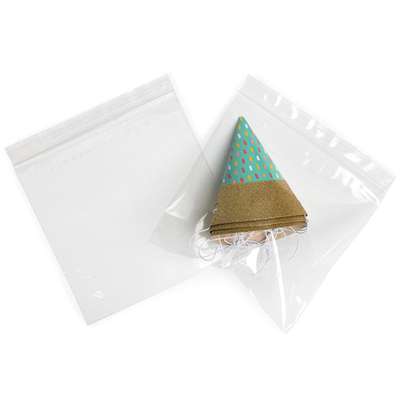 Blixtlåspåsar 15x15cm Kristallklart PP 50 mikron (100 st) [ZC66]