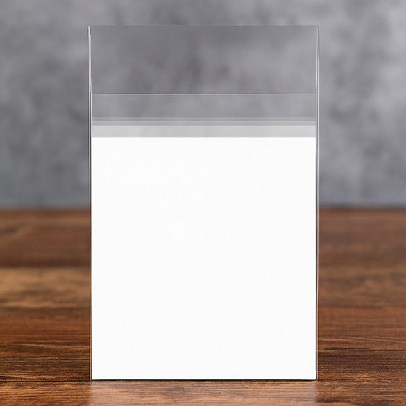 Plastpåsar 8,5x13,1+3,8cm Premium Transparent med Tejpremsa (100 st) [PR3]