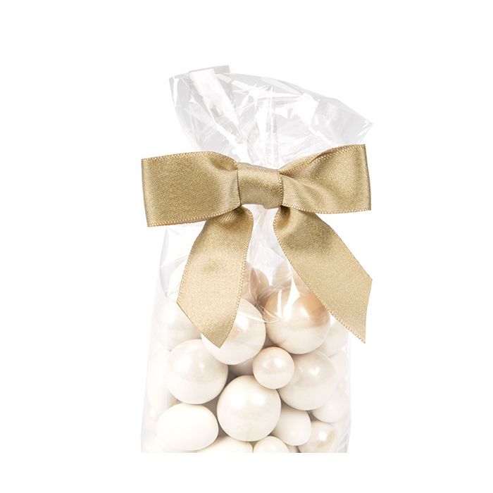 Förbunden rosett Metallic Dusty Gold 8,9 cm (25 st) [MBOWG]