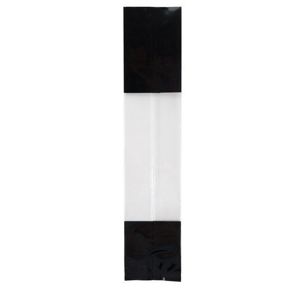 Tryckta Påsar Svart 5,1x4,8x24,1cm med Sidoinvik (100 st) [G1BK]