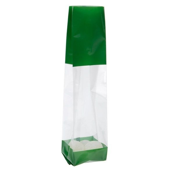 Tryckta Påsar Grön 5,1x4,8x24,1cm med Sidoinvik (100 st) [G1GR]