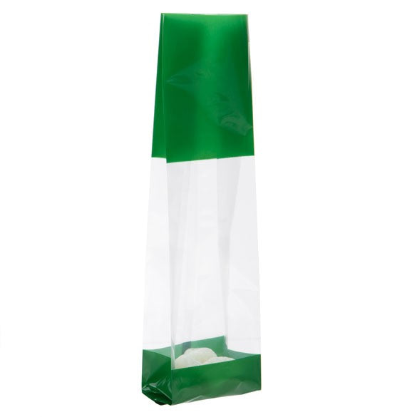 Tryckta Påsar Grön 6,7x4,8x27,3cm med Sidoinvik (100 st) [G2GR]