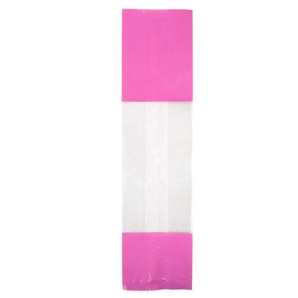 Tryckta Påsar Rosa 6,7x4,8x27,3cm med Sidoinvik (100 st) [G2PK]