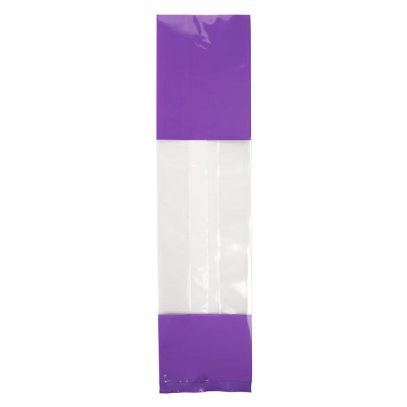 Tryckta Påsar Lila 6,7x4,8x27,3cm med Sidoinvik (100 st) [G2PL]