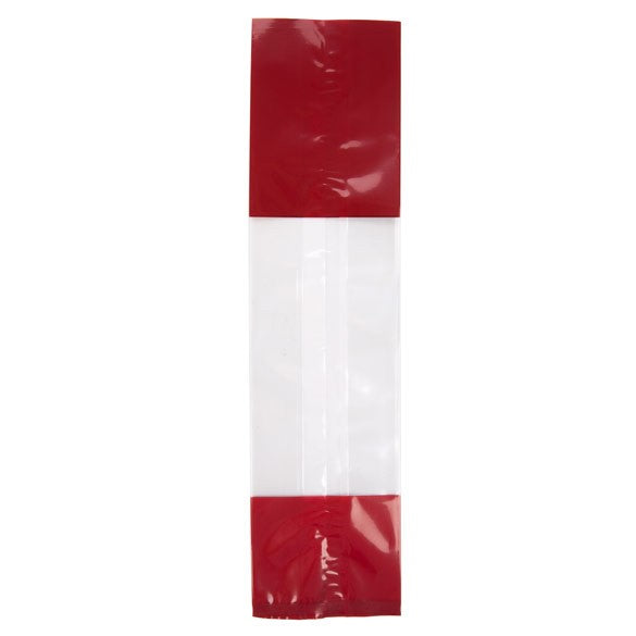 Tryckta Påsar Röd 6,7x4,8x27,3cm med Sidoinvik (100 st) [G2RD]