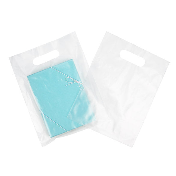 Handtagspåse frostat 2,25 Mil, 20% återvunnet innehåll 22,9x30,5cm (100 st) [H912FT1R]