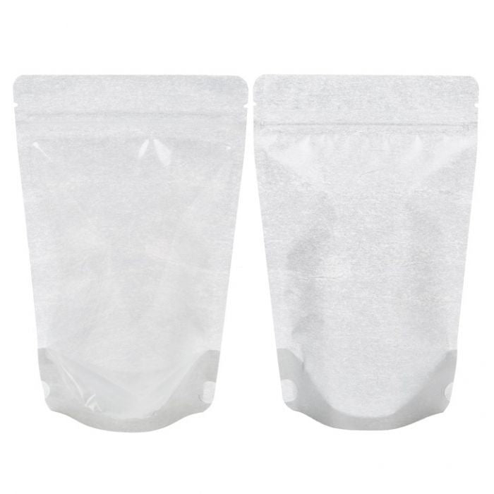 Stå upp påsar Rispapper Transparent/Silver 13x7,9x20,6cm | 113 gram (100 st) [ZBGR3SC]