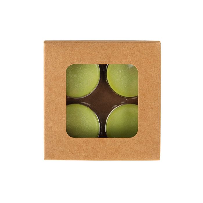 Kraft Artisan Candy Box Set, rund insats 7x2.1x6.8 cm (25 st) [CNDYR277]