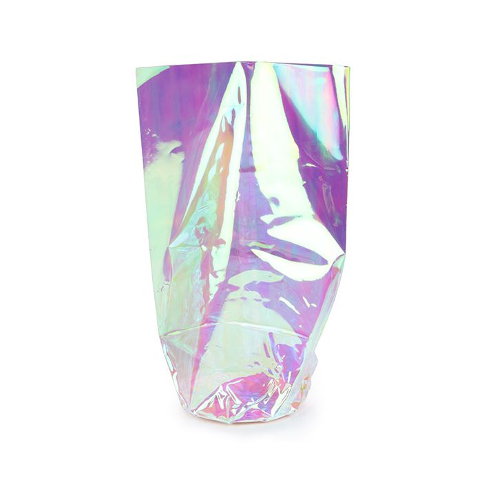 Plastpåsar Iriserande Ronde Bodem 10,2x25,4 cm med pappersinsats (50 St) [RPBGH4]