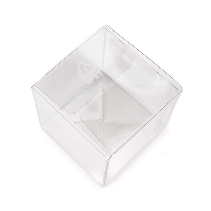 rPET Crystal Klart Pop & Lock Box 5,1x5,1x5,1 cm (25 st) [PLB104R]
