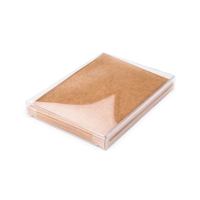 Kristallklar låda rPET 9,5x1,6x13,2 cm (25 st) [FB10R]