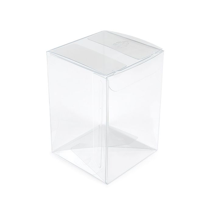 rPET Crystal Klart Pop & Lock Box 6,4x6,4x9,2 cm (25 st) [PLB140R]