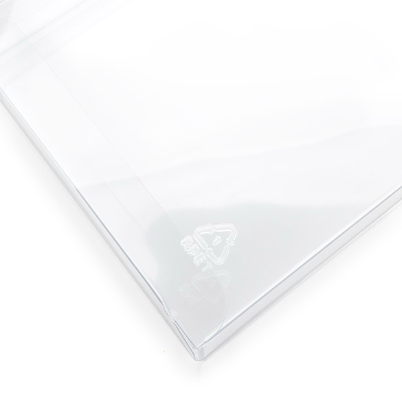 Kristallklara Plastlådor rPET 10,8x2,1x24,3cm (25 st) [FB128R]