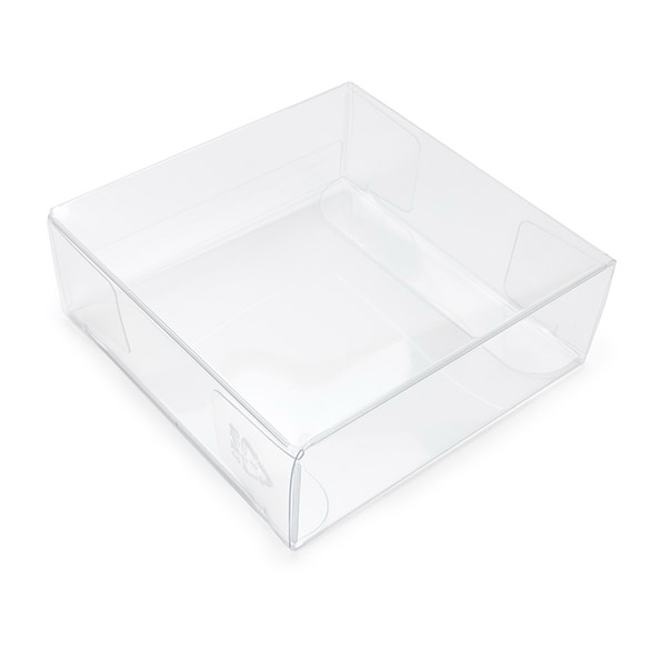 Kristallklara Plastlådor rPET 8,3x2,9x8,3cm (25 st) [FB86R]