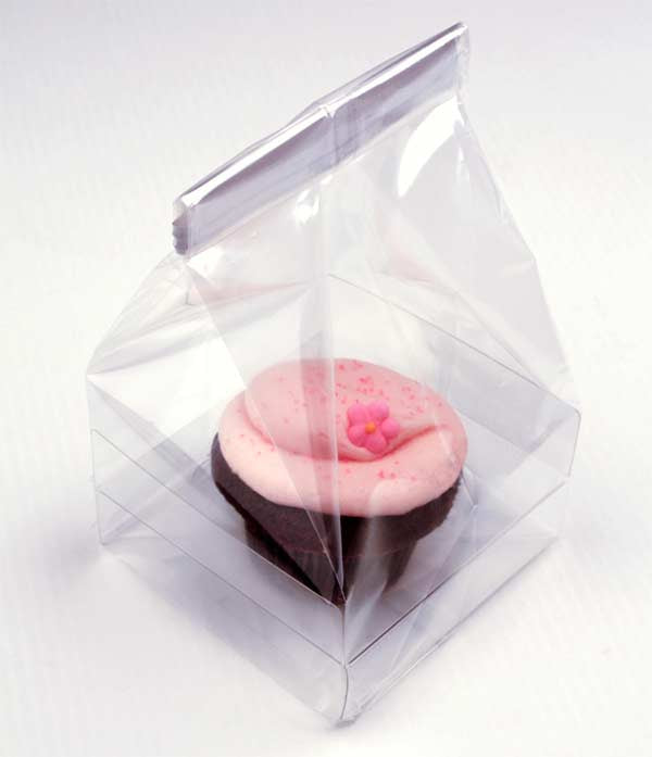 Cupcakepåsar för singlar 10,2x10,2x22,9cm (100 st) [CBG1XL]