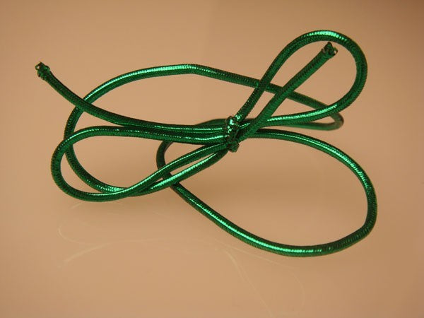 Resårband Metallisk Grön 25,5cm (50 st) [10MGR]