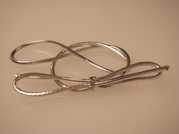 Resårband Metallisk Silver 35,5cm (50 st) [14MS]