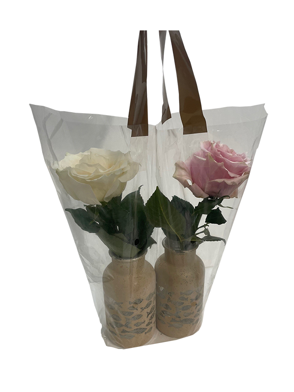 Hylsa med handtag för blomvaser liten 38x43x20cm botten (50 st) [SL003887A]