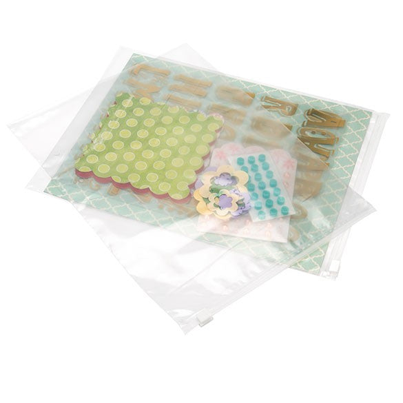 Påsar med Glidlås i plast 25,4x33cm 75 mikron (100 st) [3SZ1013]