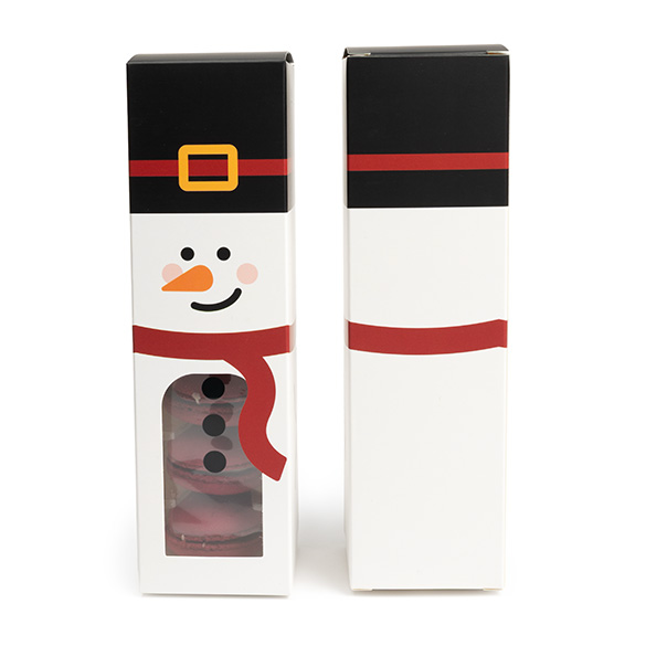 Papperslåda Snögubbe med Fönster 5,7x5,7x20,3cm (25 st) [SKB228SN]