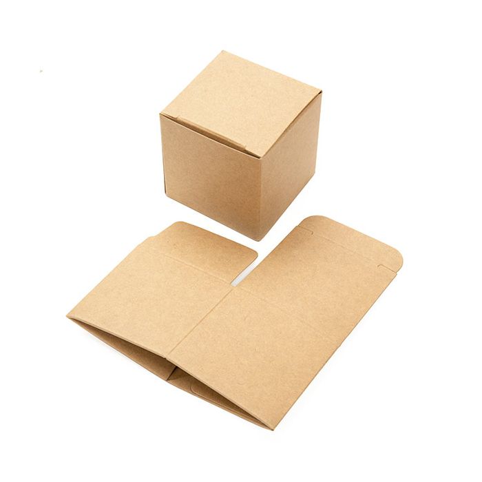Kraft Pop & Lock-box 5x5x5 cm (25 st) [PLB104K]