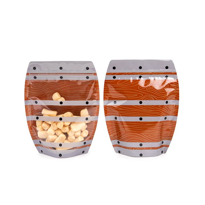 Stå upp påsar form av fat 16,5x7,6x20,3 cm (100 St) [SP7BAZ]